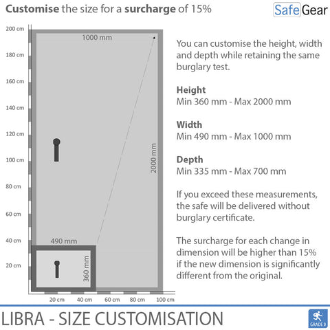 Libra 50 - Security Safe (219 Liters) - Burglary Test Grade 0