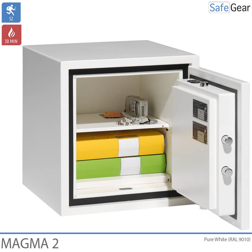 Magma 2 - Document Safe / Valuable Safe - Grade S2 & FIreproof 30 minutes - Key Lock
