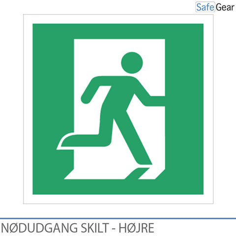 Nødudgang skilt