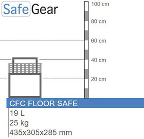 CFC Gulvskab size illustration