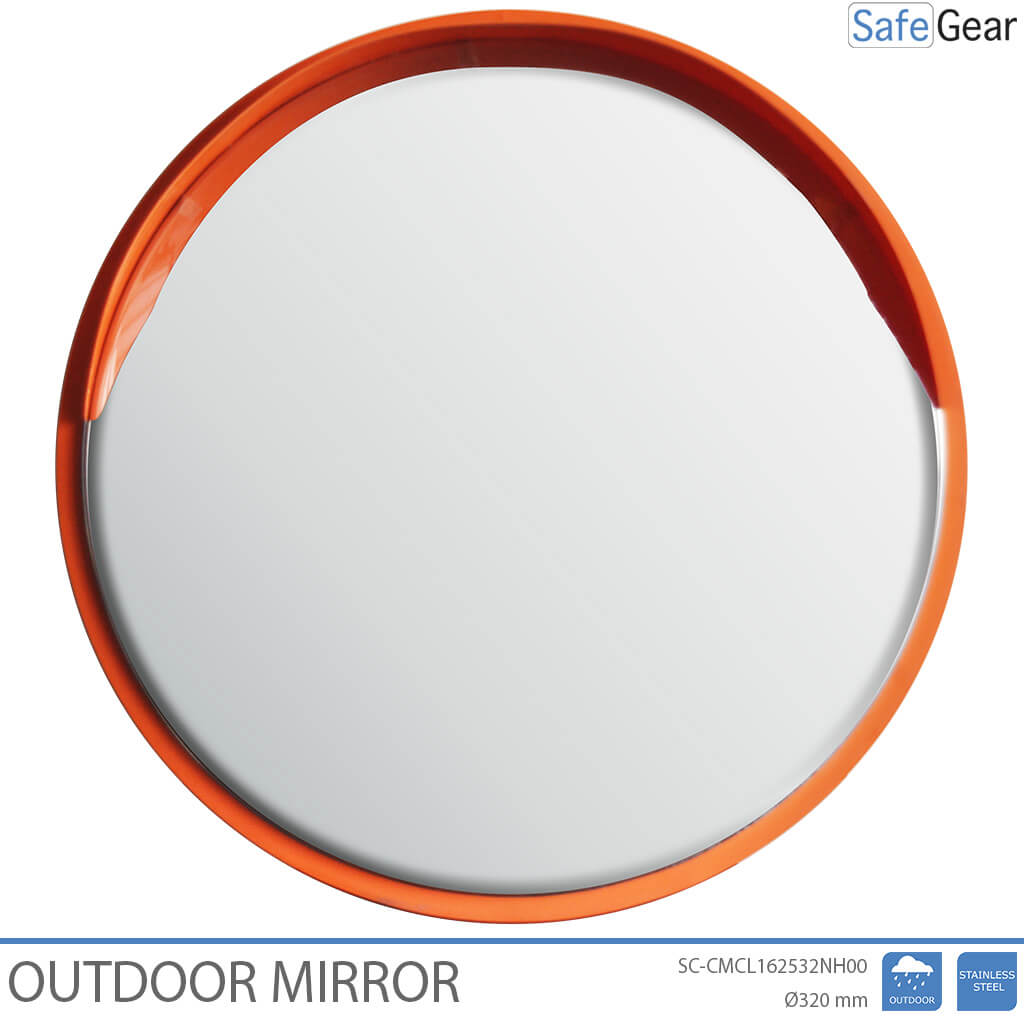 Outdoor Mirror -  Stainless Steel - Round - 32 cm