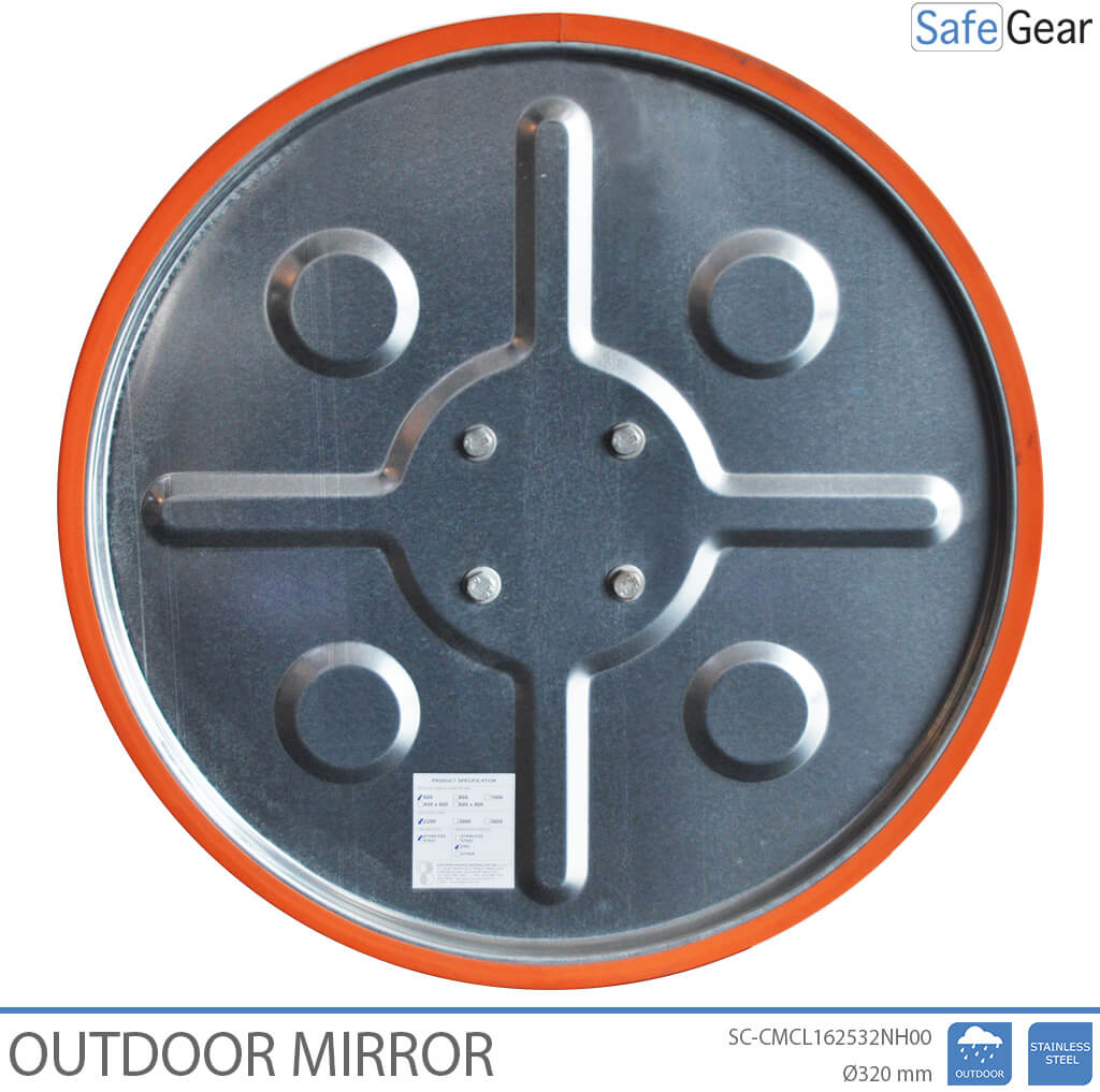 Outdoor Mirror -  Stainless Steel - Round - 32 cm