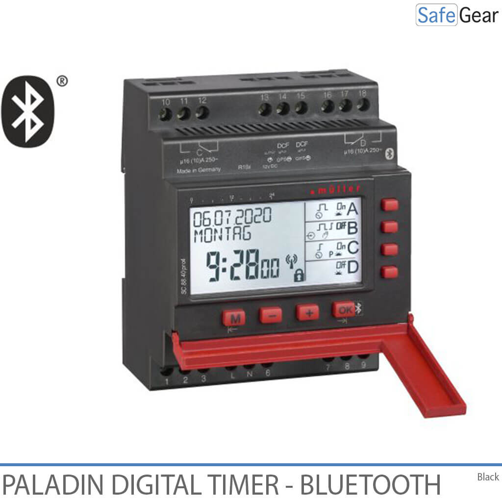 Digital Clock Timer for Doorbells Schools and Industry - Bluetooth - Yearly Clock - 1 Channel