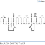 Digital Clock Timer for Doorbells Schools and Industry - Bluetooth - Yearly Clock - 1 Channel