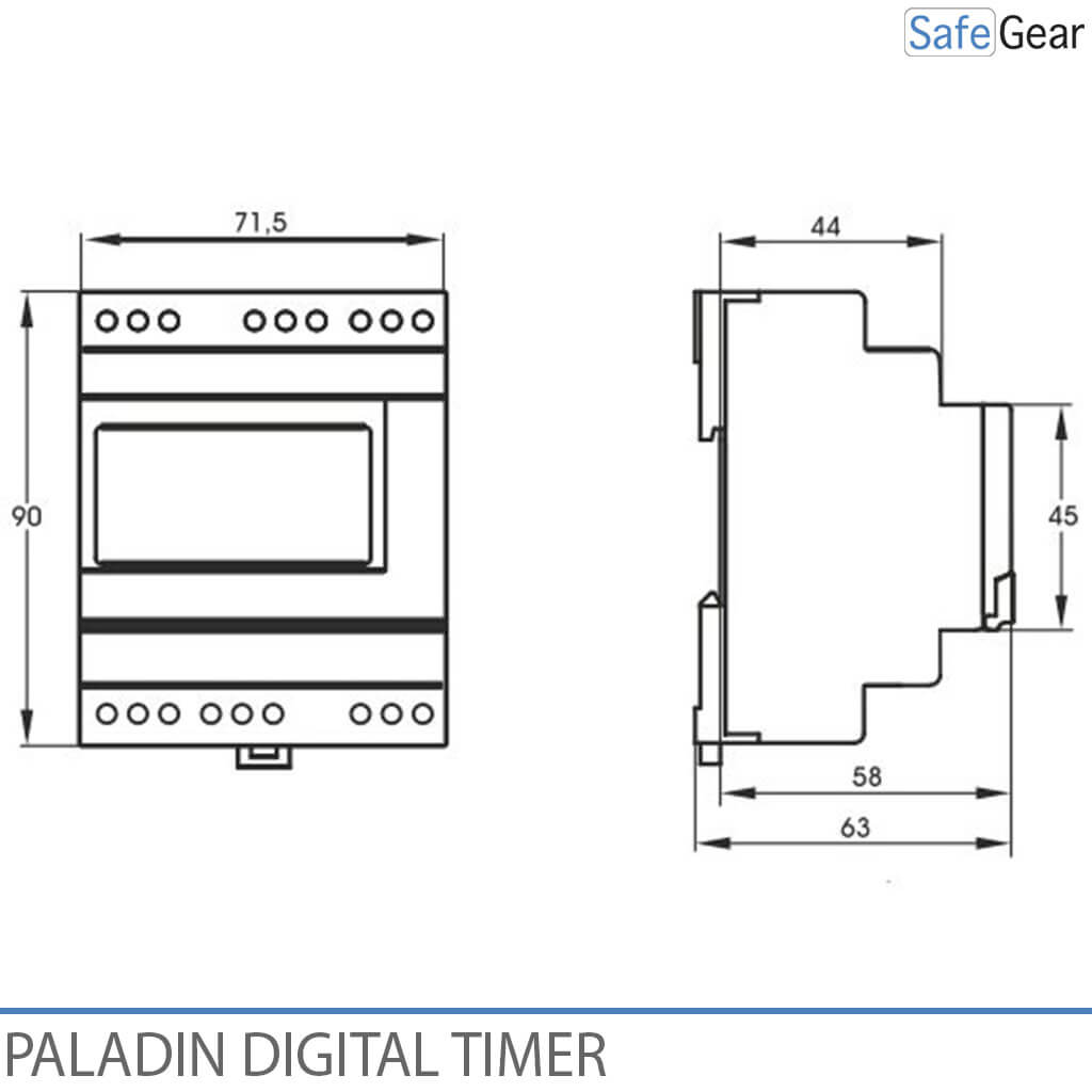 Digital Clock Timer for Doorbells Schools and Industry - Bluetooth - Yearly Clock - 2 Channel