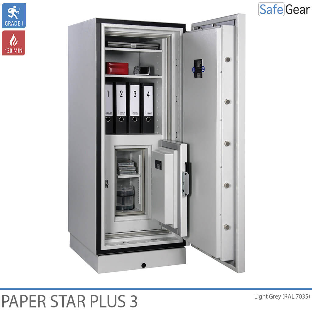 Paper Star Plus 4 Brandschrank (456 L) - Einbruchschutz Klasse I / Brandschutzprüfung 120 min