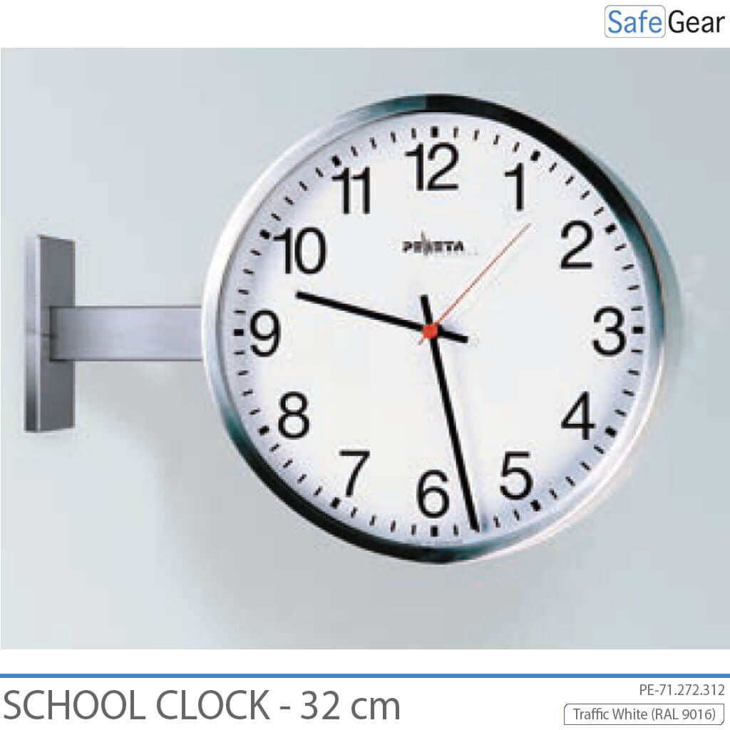 Analoge Schuluhr – Innenbereich – Rund – 32 cm