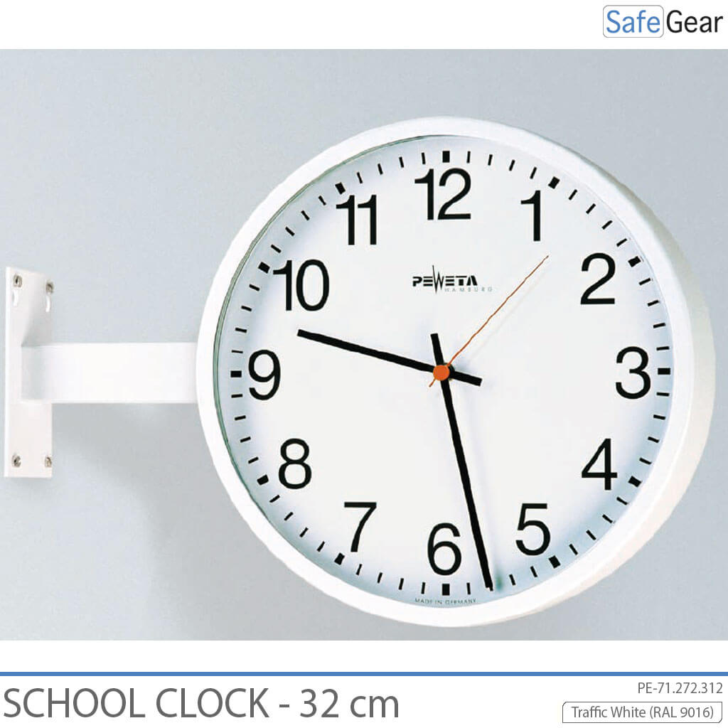 Analoge Schuluhr – Innenbereich – Rund – 32 cm