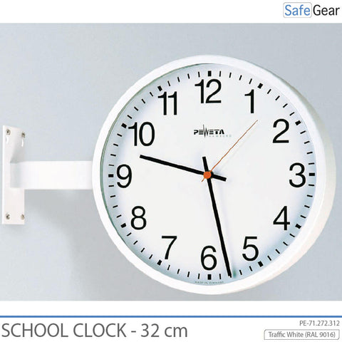 Analog School Clock - Indoor - Round - 32 cm