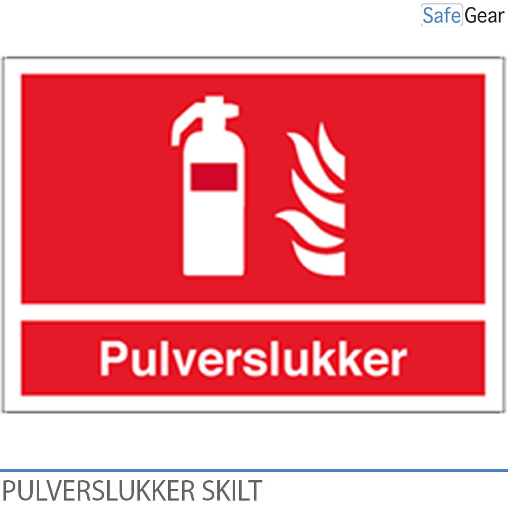 Pulverlöscher – Schild – 148 x 210 mm – Kunststoff