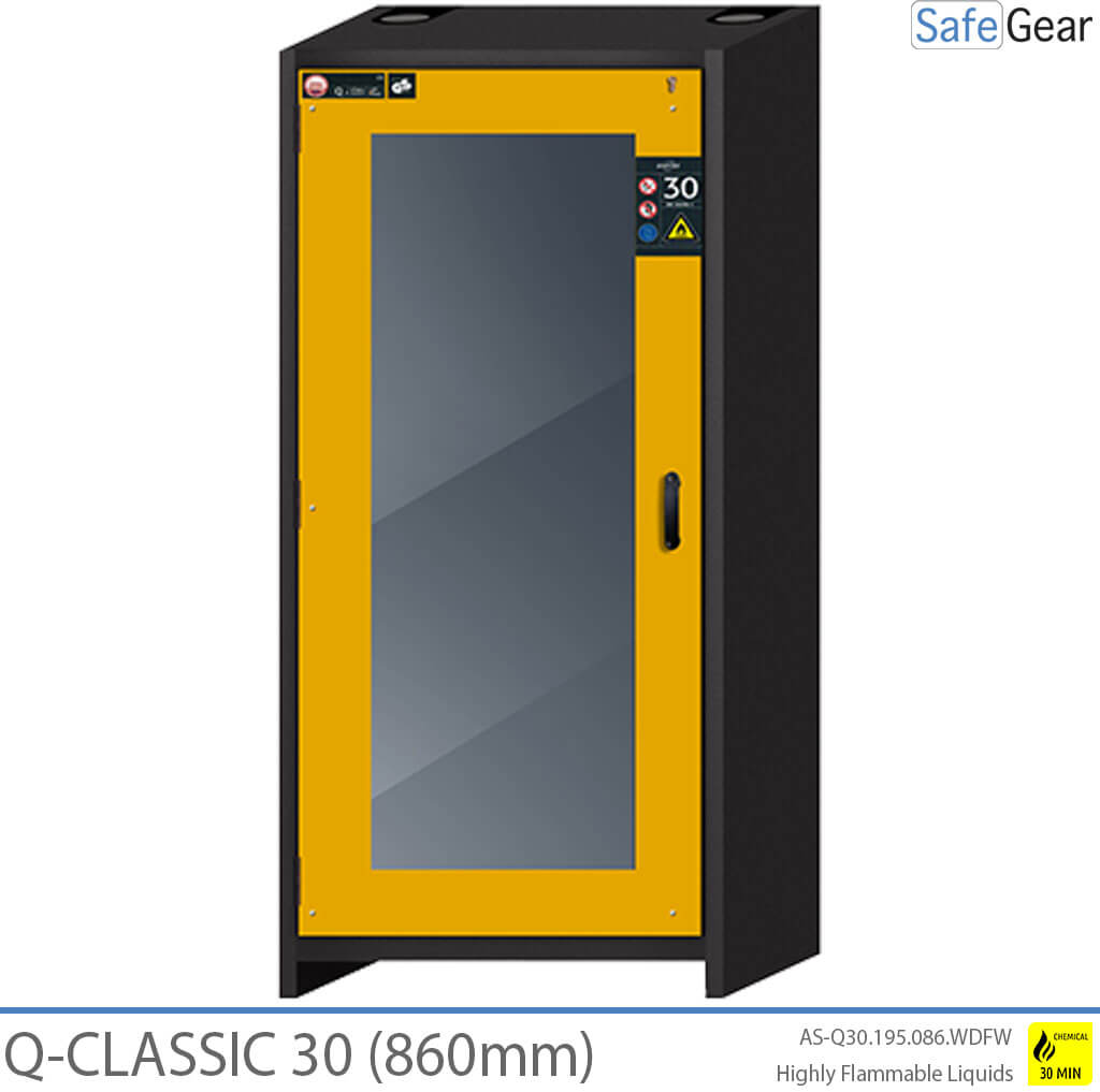 Q-DISPLAY 30 – 3 Regalböden (633 L) / Feuerfest für 30 Minuten