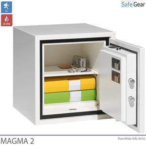 Magma 2 - Fireproof Security Safe (32 Liters) - Burglary Test Grade S2 - Fire resistance 30 min