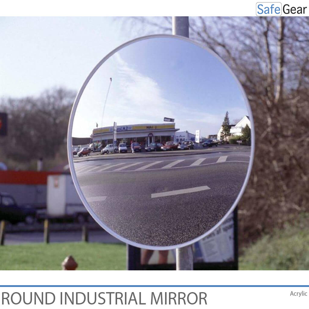 Round industrial mirror 40 cm
