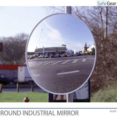 Round industrial mirror 40 cm