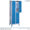 Spindschrank S2000 mit 2x2 Fächern (8310-20) – Vorhängeschloss