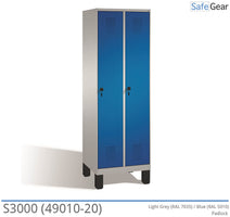 Locker S3000 with 2 compartments (49010-20) - padlock