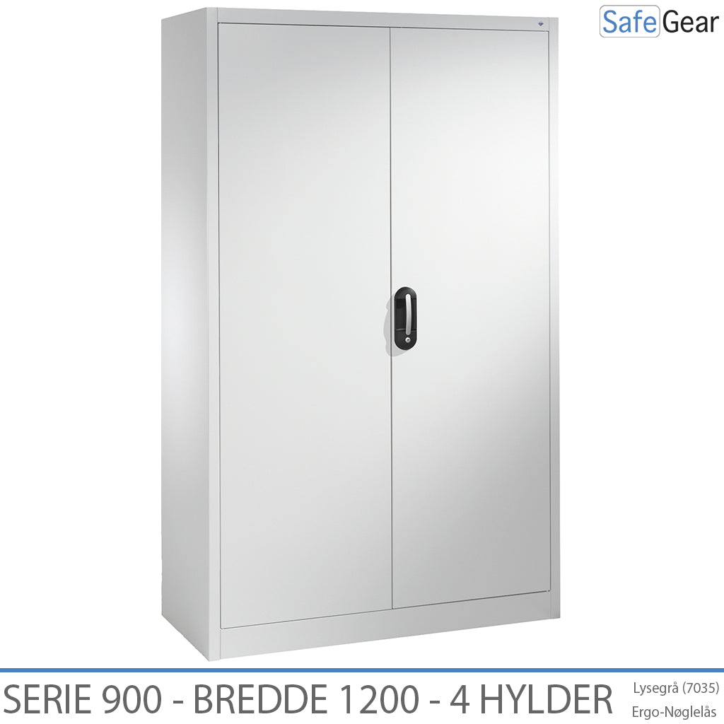 Steel cabinet Series 900 width 1200 mm with 4 shelves