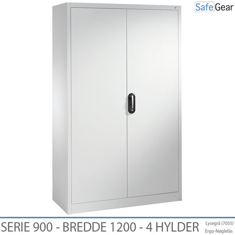 Steel cabinet Series 900 width 1200 mm with 4 shelves