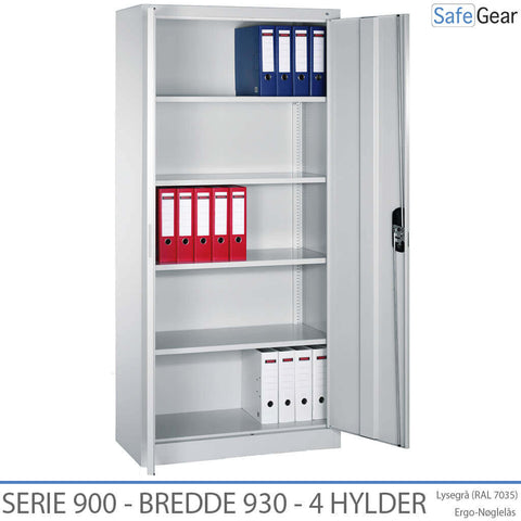 Steel cabinet Series 900 width 930 mm with 4 shelves