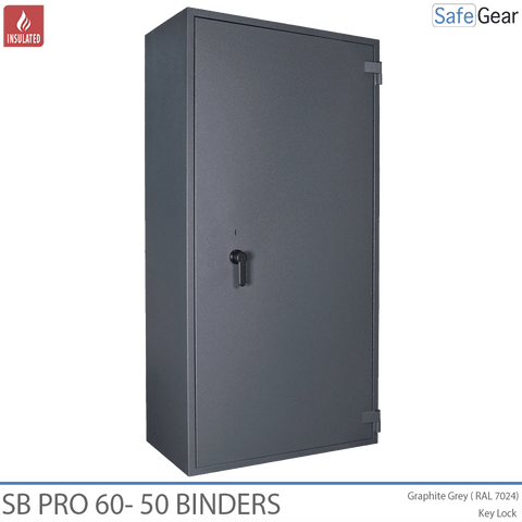 SB Pro 60 Fireproof Safe (50 Binders) - Key Lock