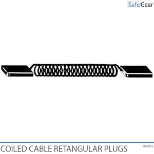 Twisted Cable with Rectangular End, 150cm