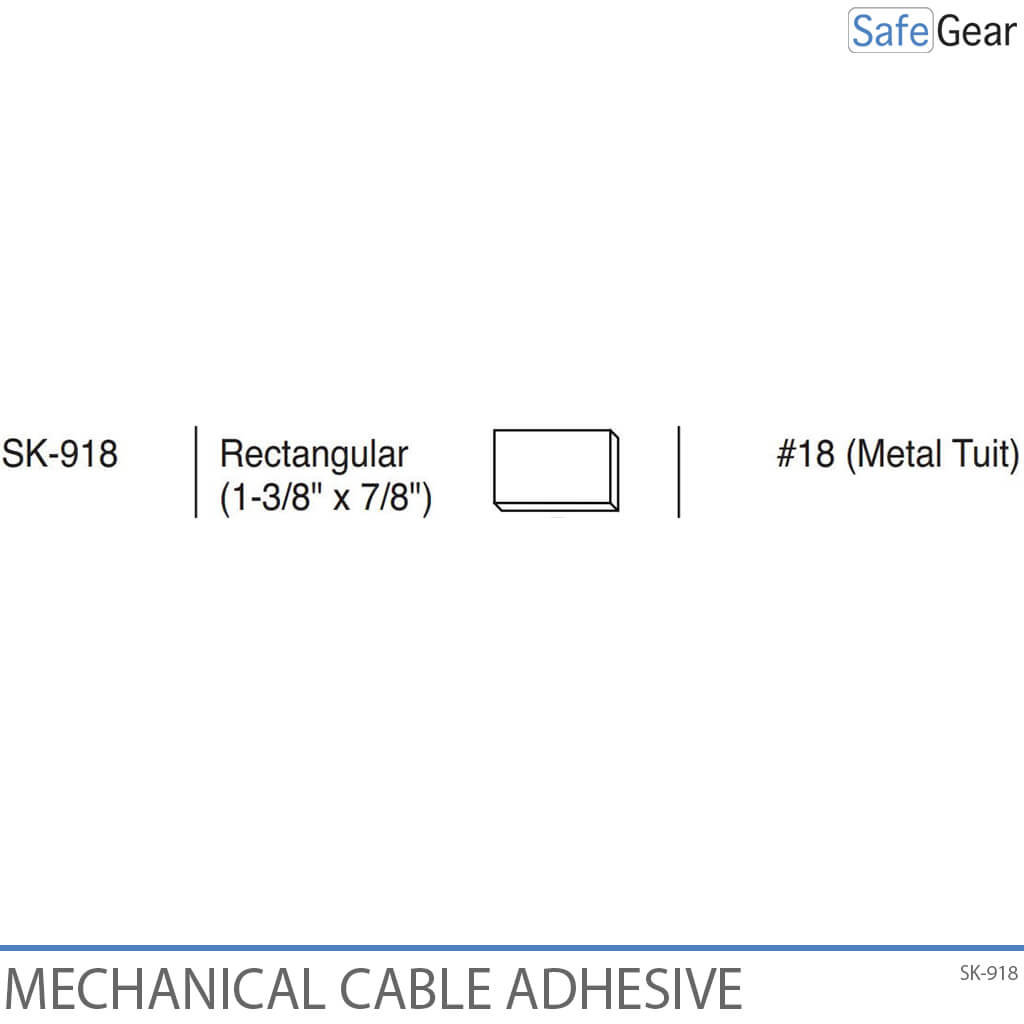Rectangular Mechanical Cable Adhesive