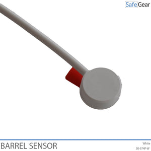 Barrel Sensor, 6 Feet (183 cm), Straight, No LED, White