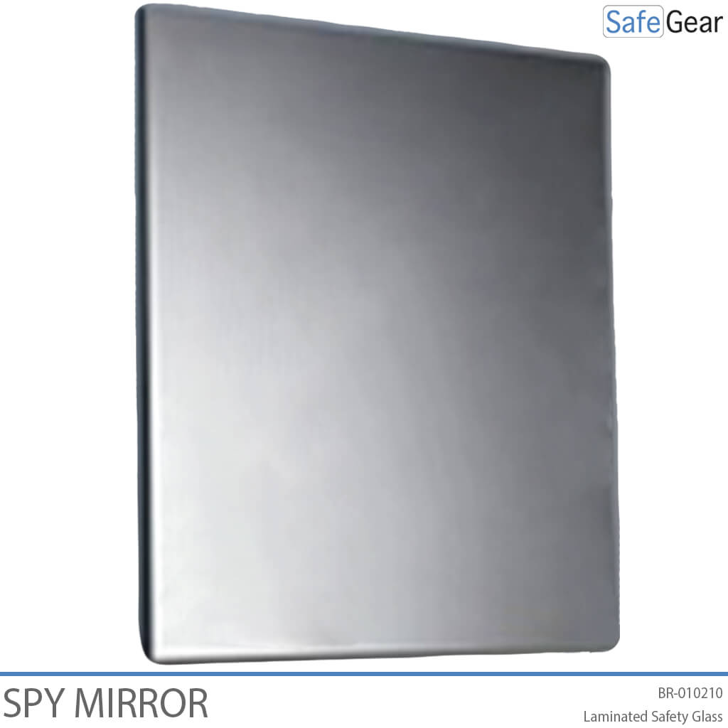 One-way safety glass spy mirror