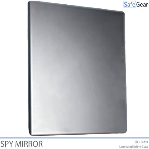 One-way safety glass spy mirror