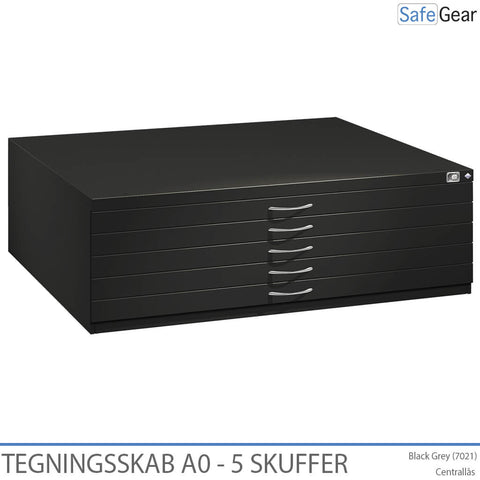 Drawing cabinet A0 with 5 drawers
