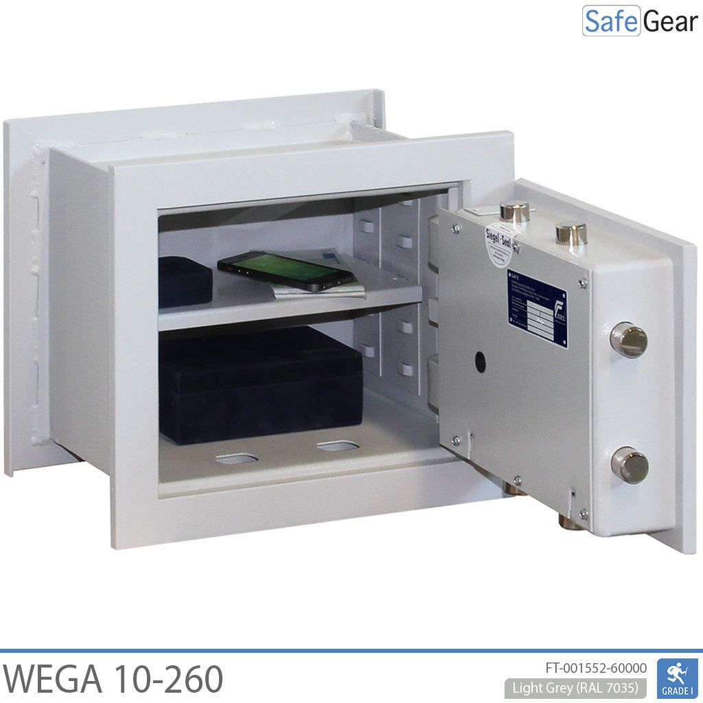 Wega 10-260 Wandeinbautresor (12L) – Einbruchprüfung Klasse I
