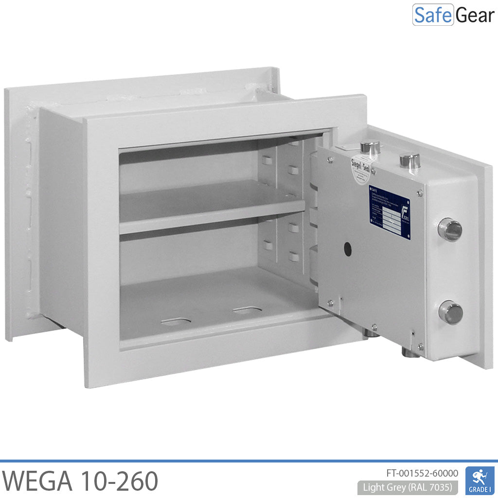 Wega 10-260 Wandeinbautresor (12L) – Einbruchprüfung Klasse I