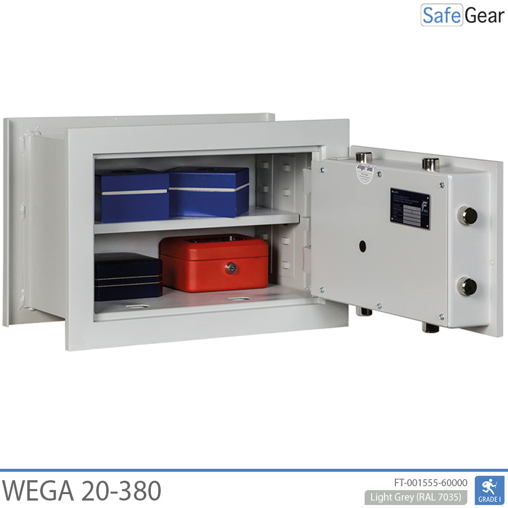 Wega 20-380 Wandeinbautresor (27L) – Einbruchprüfung Klasse I
