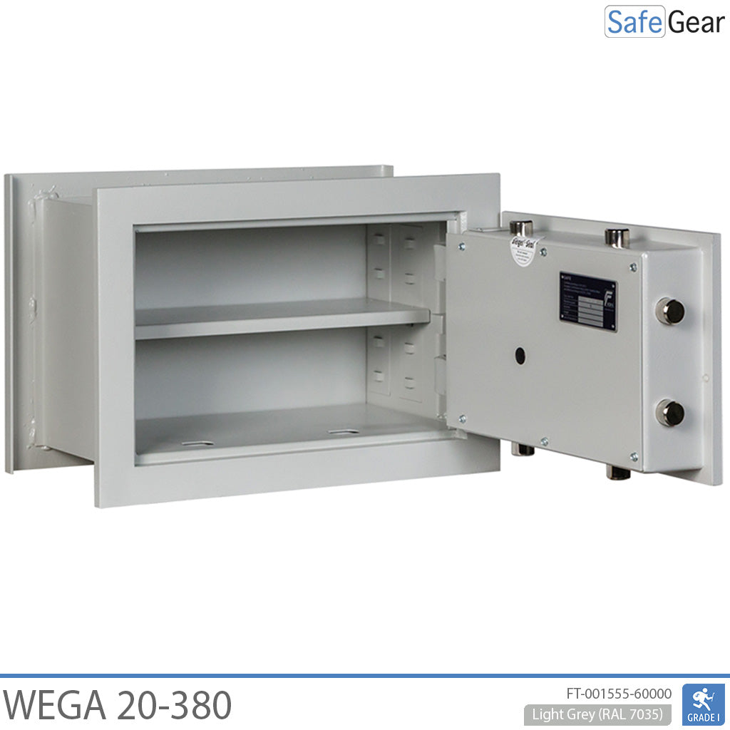 Wega 20-380 Wandeinbautresor (27L) – Einbruchprüfung Klasse I