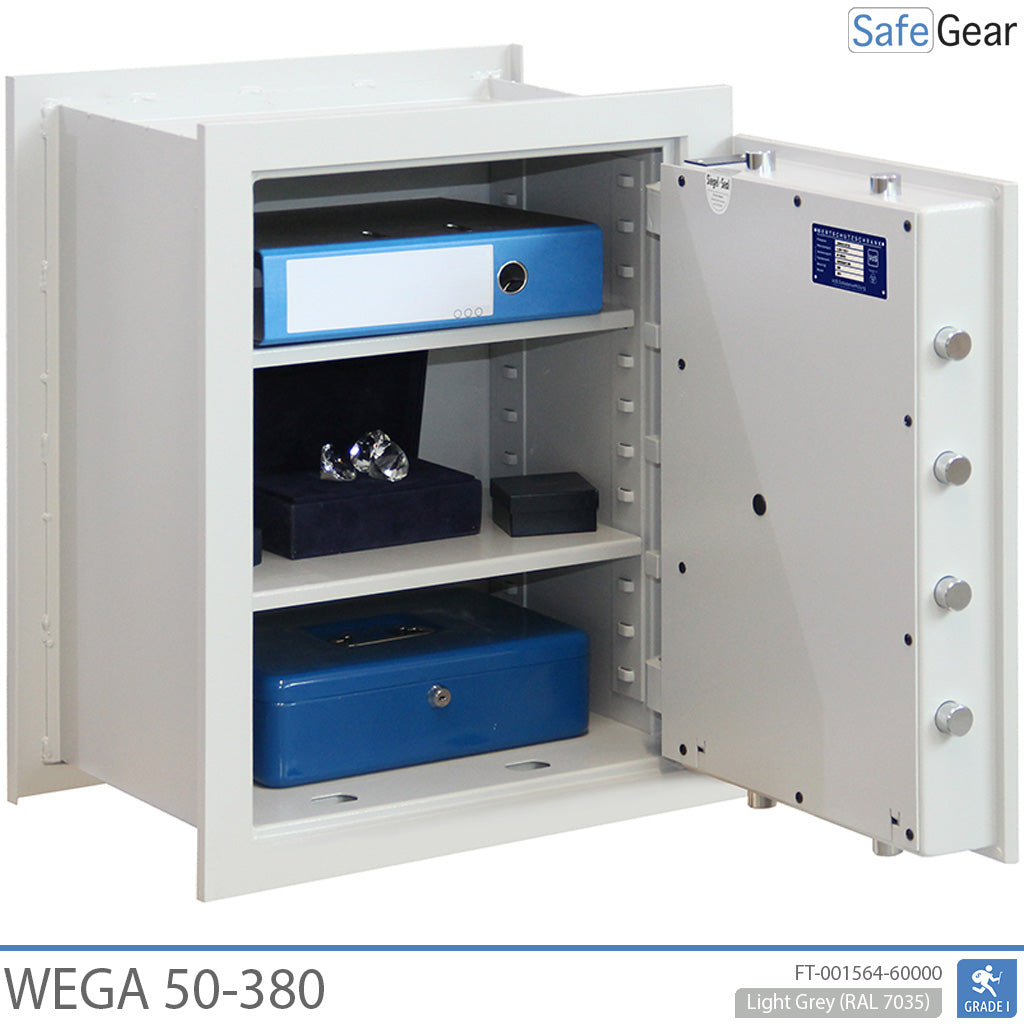 Wega 50-380 Wandeinbautresor (62L) – Einbruchprüfung Klasse I