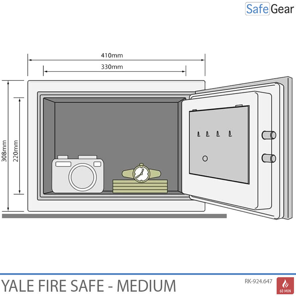 Yale YFM310 Fireproof (16L) Medium- Safes - Fire Protection 60